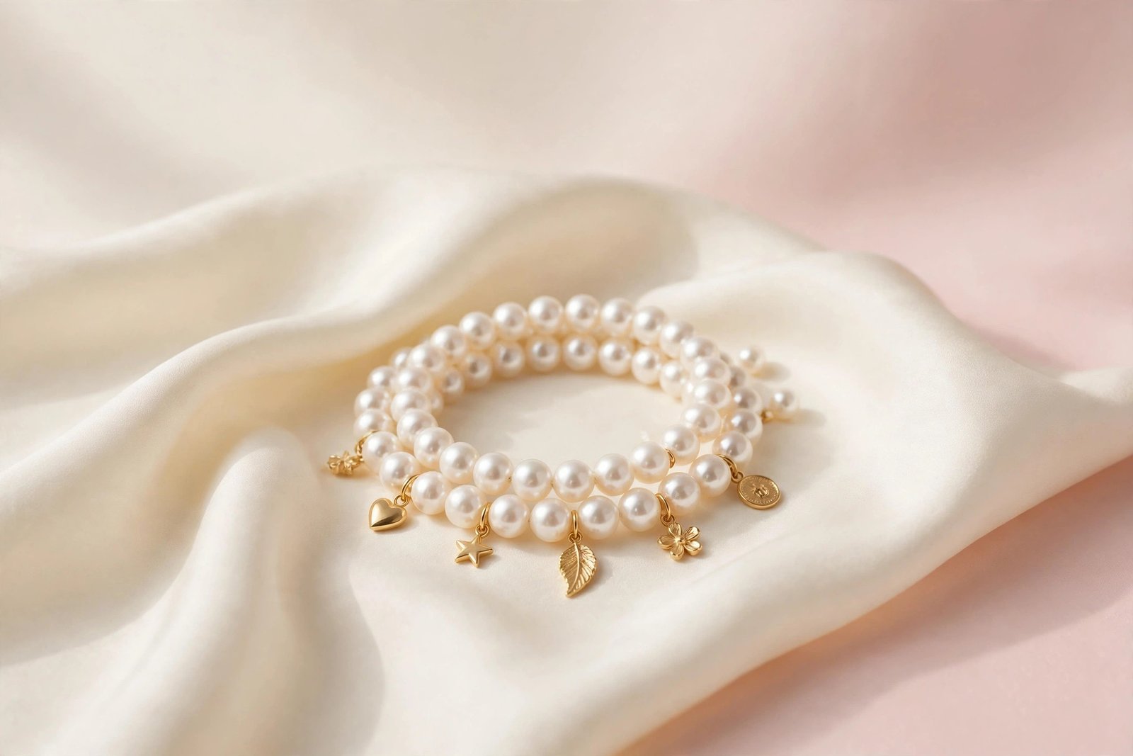 Pearl Charm Bracelet